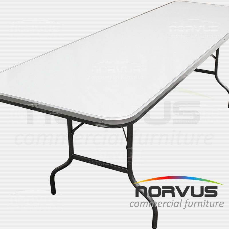 Mesa rectangular plegable 240x75  fibra de vidrio
