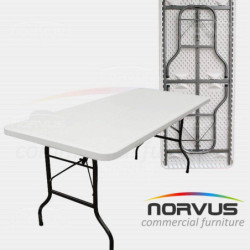 Mesa rectangular plegable 184x76 plastico inflado