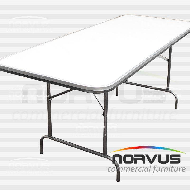 Mesa rectangular plegable 180x75 fibra de vidrio