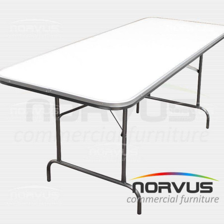 Mesa rectangular plegable 180x75 fibra de vidrio