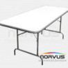 Mesa rectangular plegable 180x75 fibra de vidrio