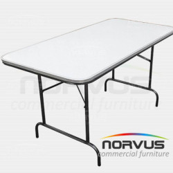 Mesa rectangular plegable 150x75 fibra de vidrio