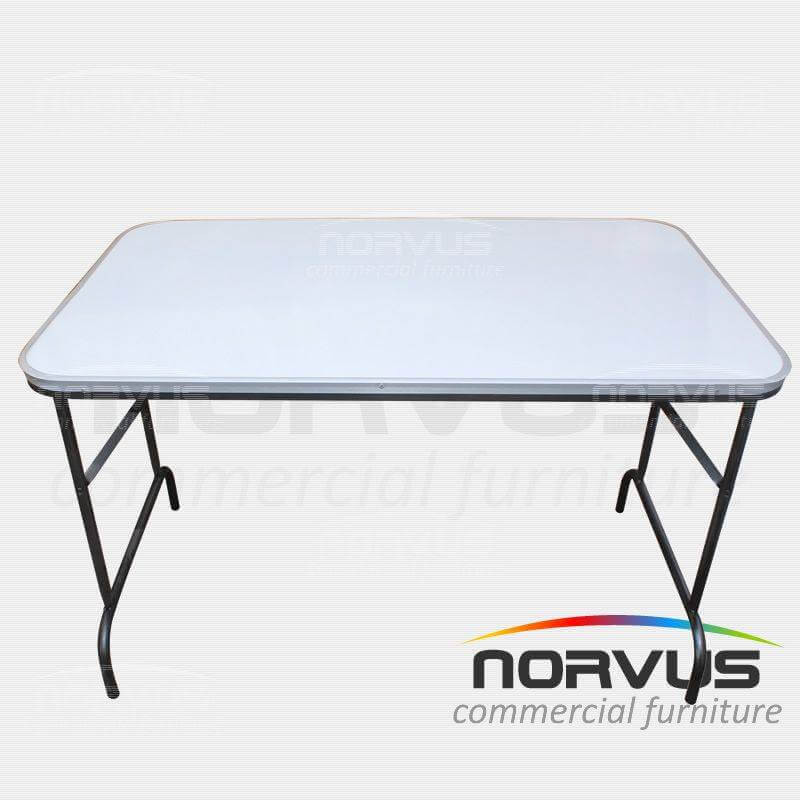 Mesa rectangular plegable 120x75 fibra de vidrio