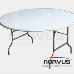 Mesa redonda plegable 150 fibra de vidrio