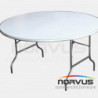 Mesa redonda plegable 150 fibra de vidrio