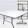  Mesa cuadrada plegable 150x150 fibra de vidrio