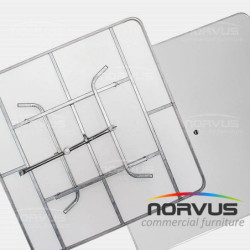  Mesa cuadrada plegable 150x150 fibra de vidrio para sombrilla