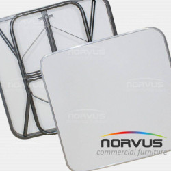  Mesa cuadrada plegable 75x75 fibra de vidrio