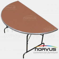 Mesa media luna plegable 150x75 fibracel