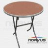 Mesa pastelera redonda plegable 75 fibracel