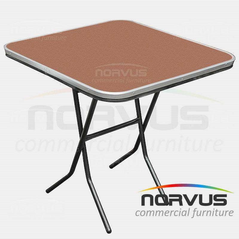 Mesa pastelera cuadrada plegable 75x75 fibracel