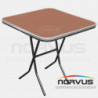 Mesa pastelera cuadrada plegable 75x75 fibracel