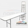  Mesa hotelera rectangular plegable 240x50 fibra de vidrio