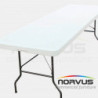  Mesa portafolio rectangular plegable 240x75 plastico inflado