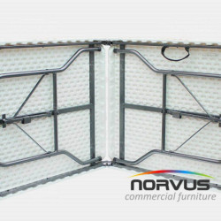  Mesa portafolio rectangular plegable 180x75 plastico inflado