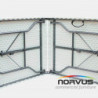  Mesa portafolio rectangular plegable 180x75 plastico inflado