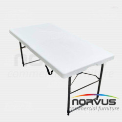  Mesa portafolio rectangular plegable 120x60 plastico inflado