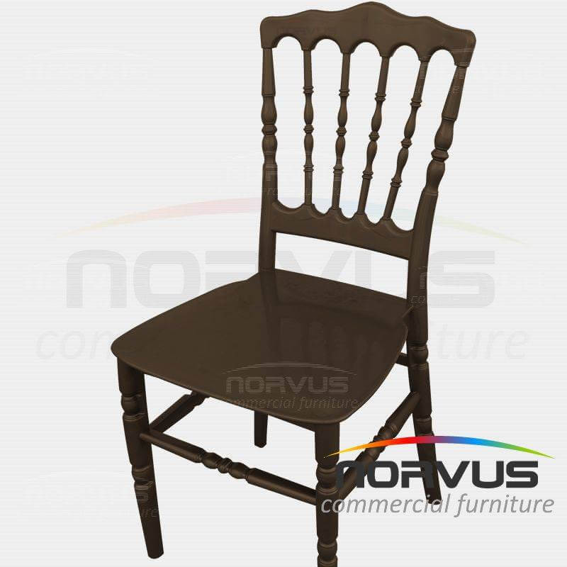 Silla Versalles de plastico chocolate