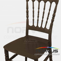  Silla Versalles de plastico chocolate