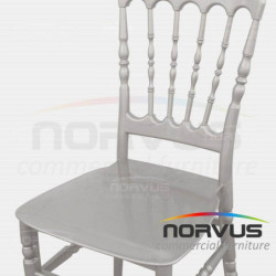  Silla Versalles de plastico plata