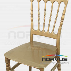  Silla Versalles de plastico dorado