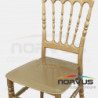  Silla Versalles de plastico dorado