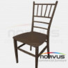 Silla Tifanny de plastico chocolate