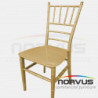 Silla Tifanny de plastico dorado