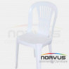 Silla de plastico sin brazos Venecia blanco