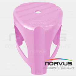 Banco de plastico Bary rosa claro