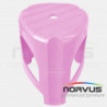 Banco de plastico Bary rosa claro