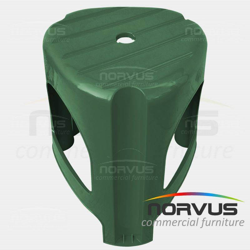 Banco de plastico Bary verde militar