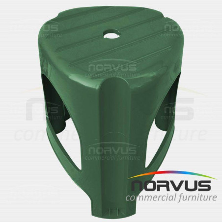 Banco de plastico Bary verde militar