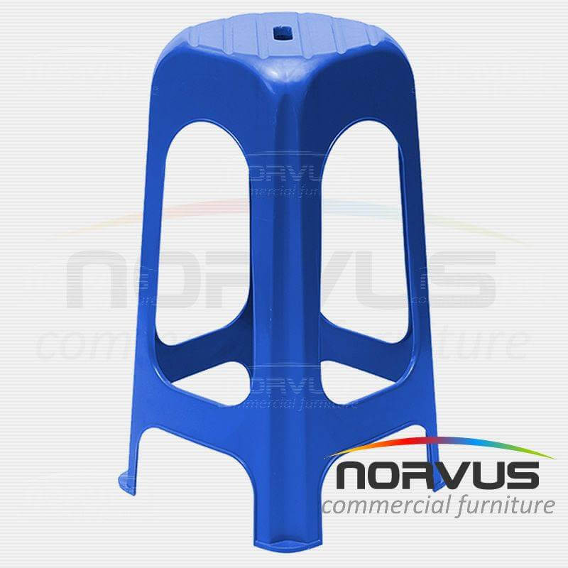 Banco alto de plastico Jumbo azul rey