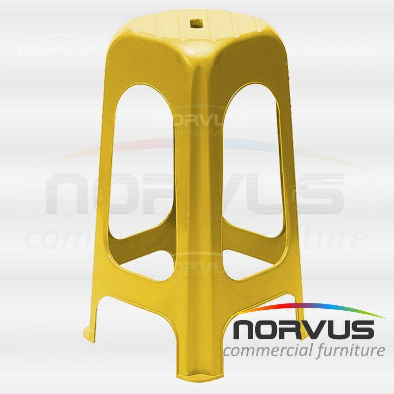 Banco alto de plastico Jumbo amarillo