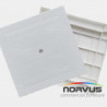  Mesa cuadrada Ratan de plastico blanca
