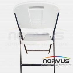  Silla plegable Garden de plastico inflado blanco