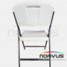  Silla plegable Garden de plastico inflado blanco
