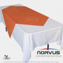 Cubremantel 150x150cm tela Tafetan naranja