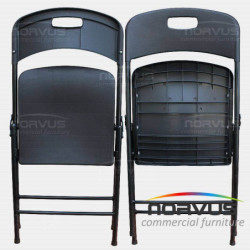  Silla plegable de plastico Jardin Polonia negro