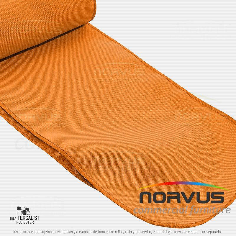 Liston para silla 250x15cm tela Tafetan naranja