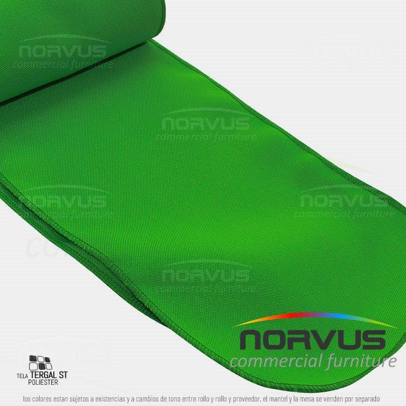 Liston para silla 250x15cm tela Tafetan verde bandera