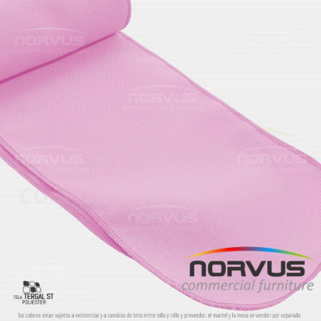Liston para silla 250x15cm tela Tafetan rosa pastel