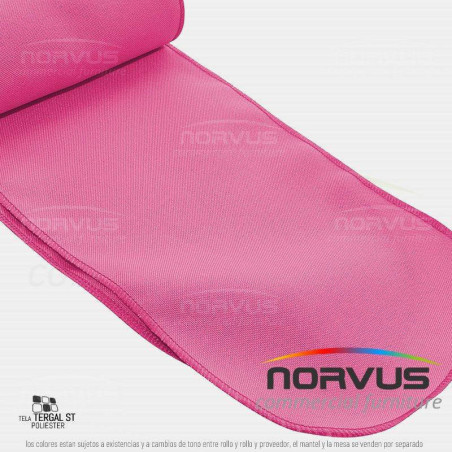Liston para silla 250x15cm tela Tafetan coral