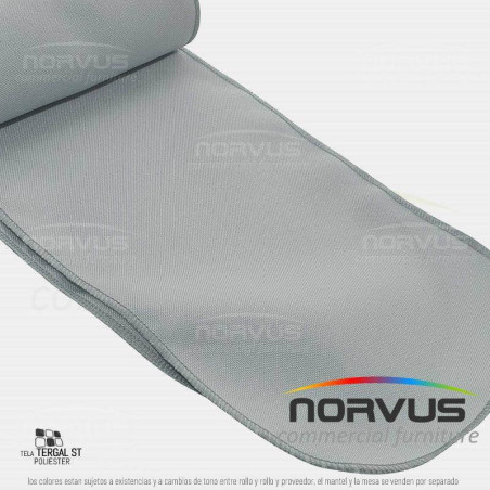 Liston para silla 250x15cm tela Tafetan gris