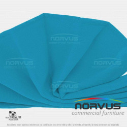 Servilleta 40x40cm tela Tafetan azul turquesa