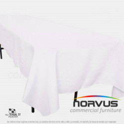 Mantel infantil rectangular 230x100cm tela Tafetan blanco