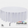 Mantel redondo corto 240cm tela Dublin blanco