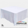 Mantel cuadrado 290x290cm tela Dublin blanco