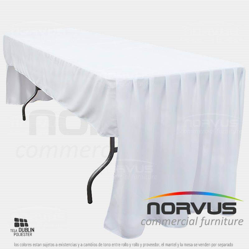 Bambalina rectangular tipo C 240x75cm tela Dublin blanco